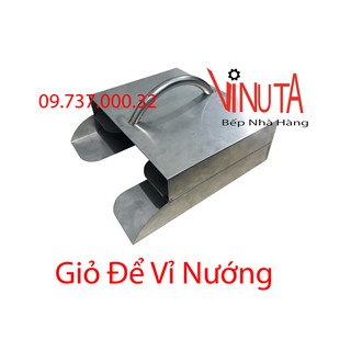 Giỏ xách vỉ nướng, hộp chứa vỉ nướng bếp nướng than hoa âm bàn