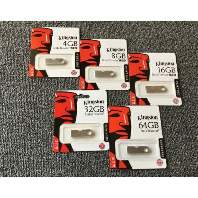 :fire:Giá Rẻ:fire: USB Kingston SE9 4G,8G,16G,32G USB2.0, chống nước, BH 1 năm