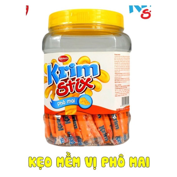 Kẹo Mềm Tan Chảy Dạng Que Krim Stix Hủ 430g