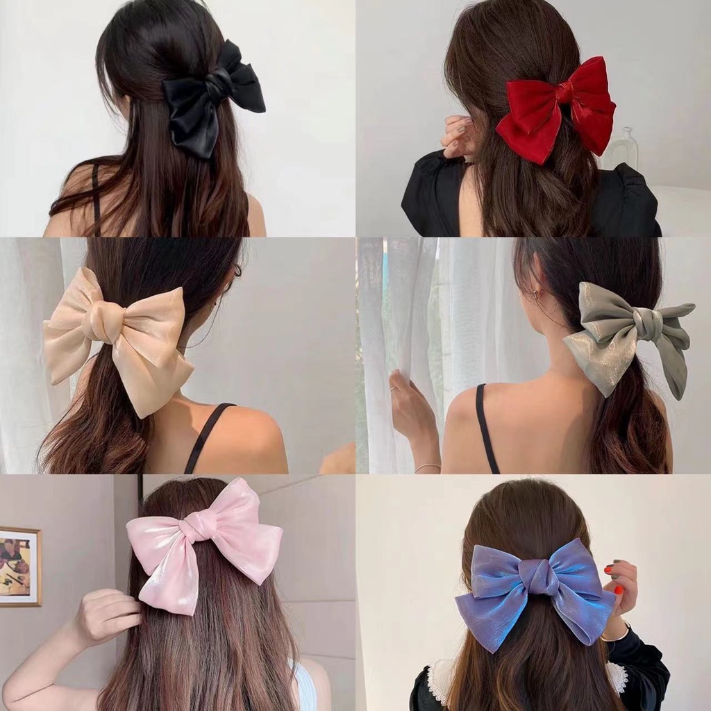 Kẹp Tóc Hình Nơ Lớn Thời Trang Hàn Quốc