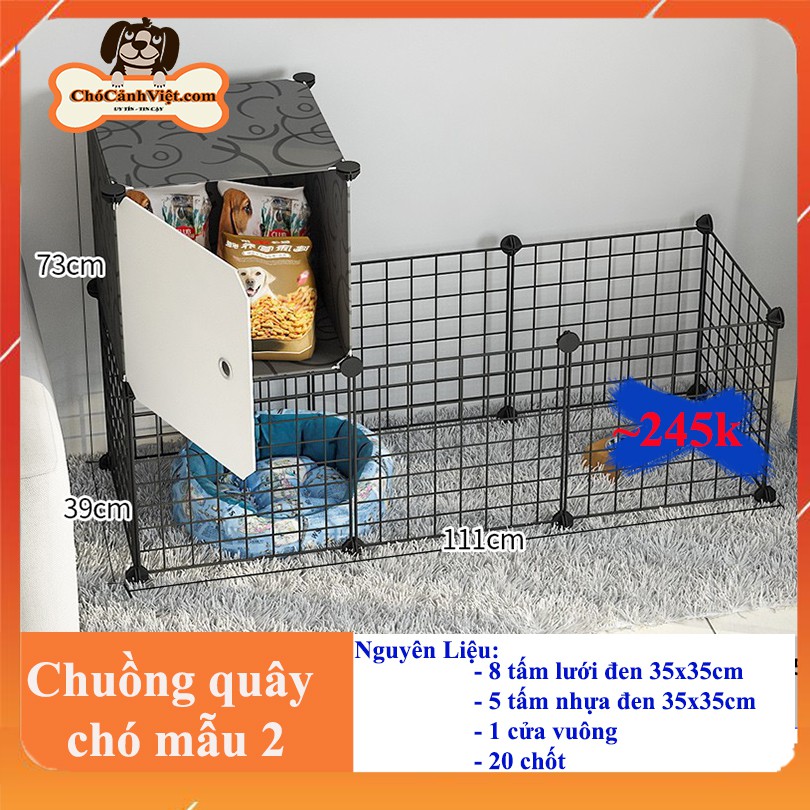 [TẶNG CHỐT] 9 mẫu chuồng,rào, lồng quây chó mèo siêu HOT  2021 - Bán lẻ theo tấm, tặng 2 chốt/tấm