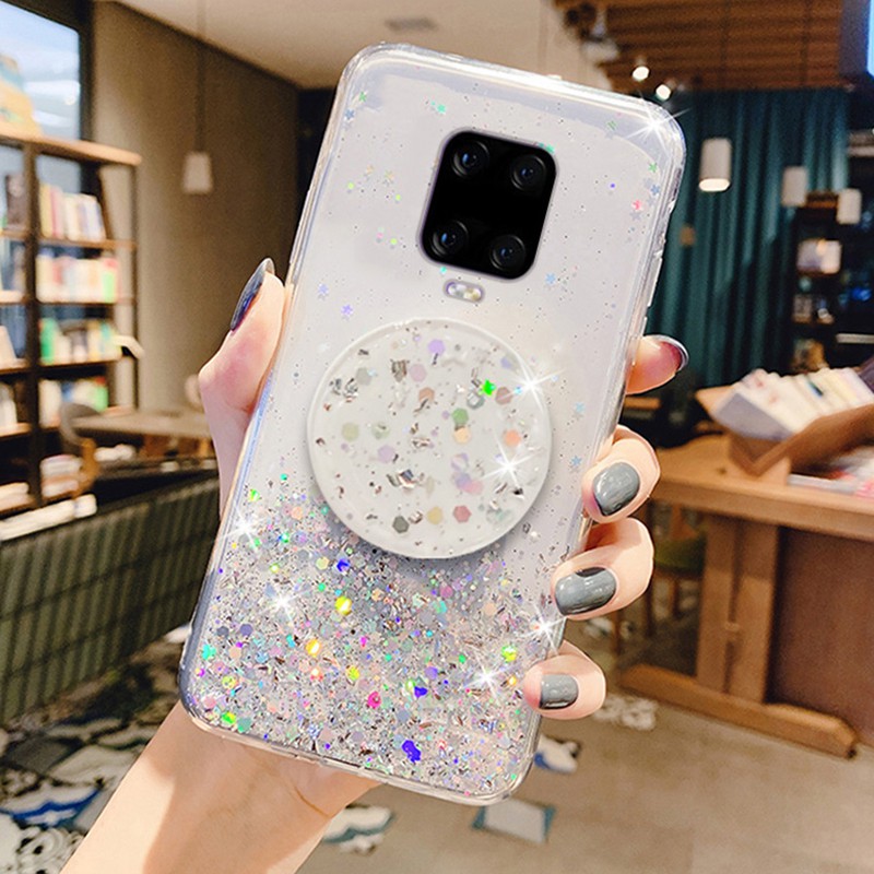 Ốp điện thoại mềm kim tuyến lấp lánh cho Xiaomi Redmi Note 9S 9 Pro Max Redmi 9A 9C 9 10X 4G 5G