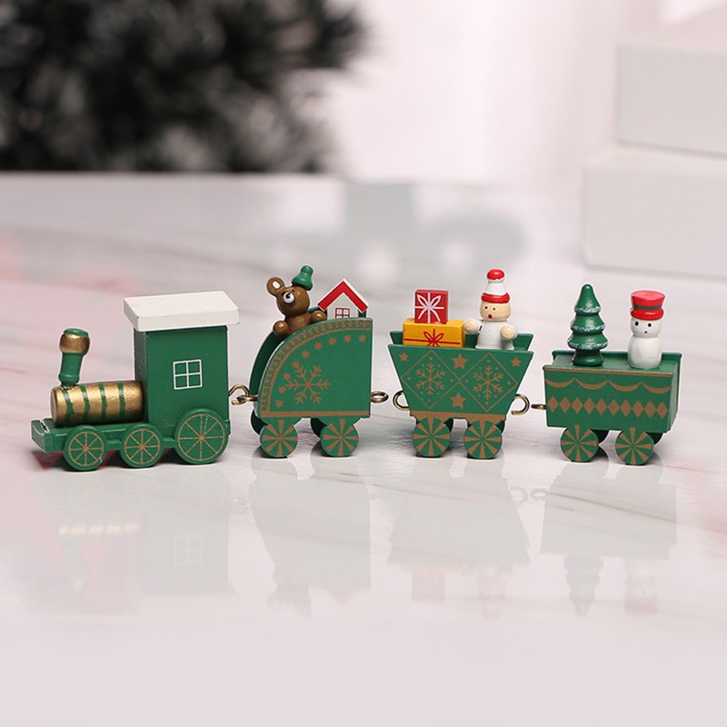 Đồ trang trí Người Tuyết Ông Già Noel Bằng Gỗ Trang Trí Lễ Hội