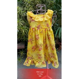 Đầm voan maxi bé gái