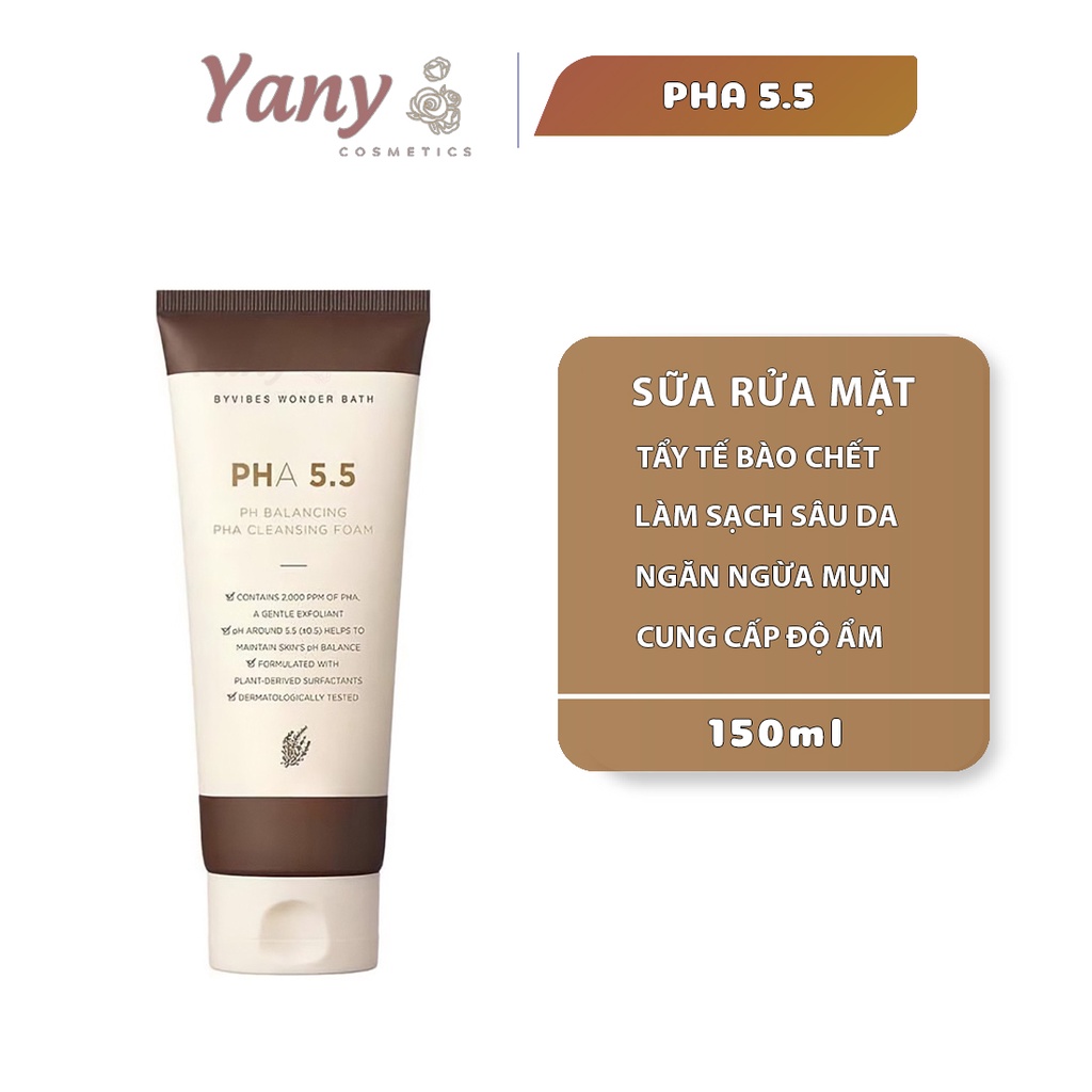 Sữa Rửa Măt Byvibes Wonder Bath PHA 5.5 150ml
