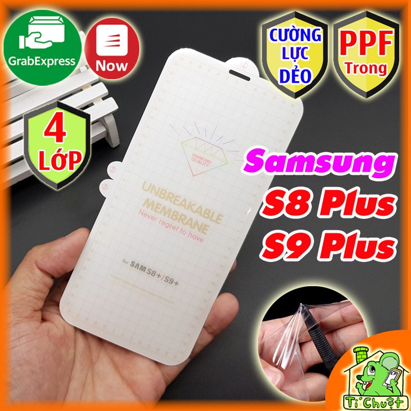 [Ảnh Thật] Dán CL Dẻo PPF Samsung S8 Plus/ S9 Plus Cường Lực Mặt Trước