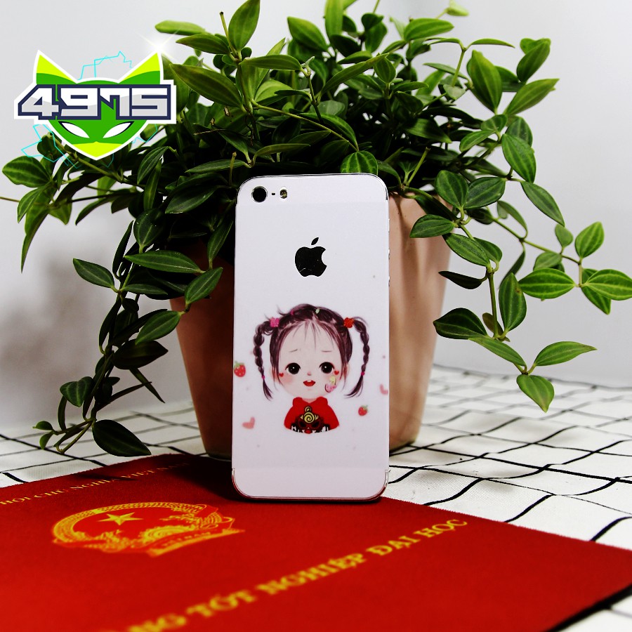 Miếng Dán Skin Điện Thoại Apple Iphone Chống Xước - Cao Cấp - In Hình Theo Yêu Cầu - Nhiều Đời Máy