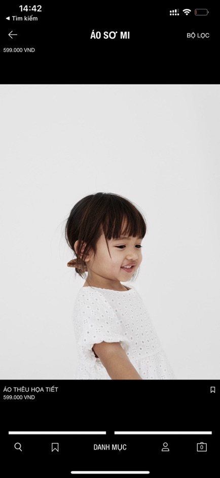 Áo sơ mi ren Zara xuất dư size 3/6m-4/5y