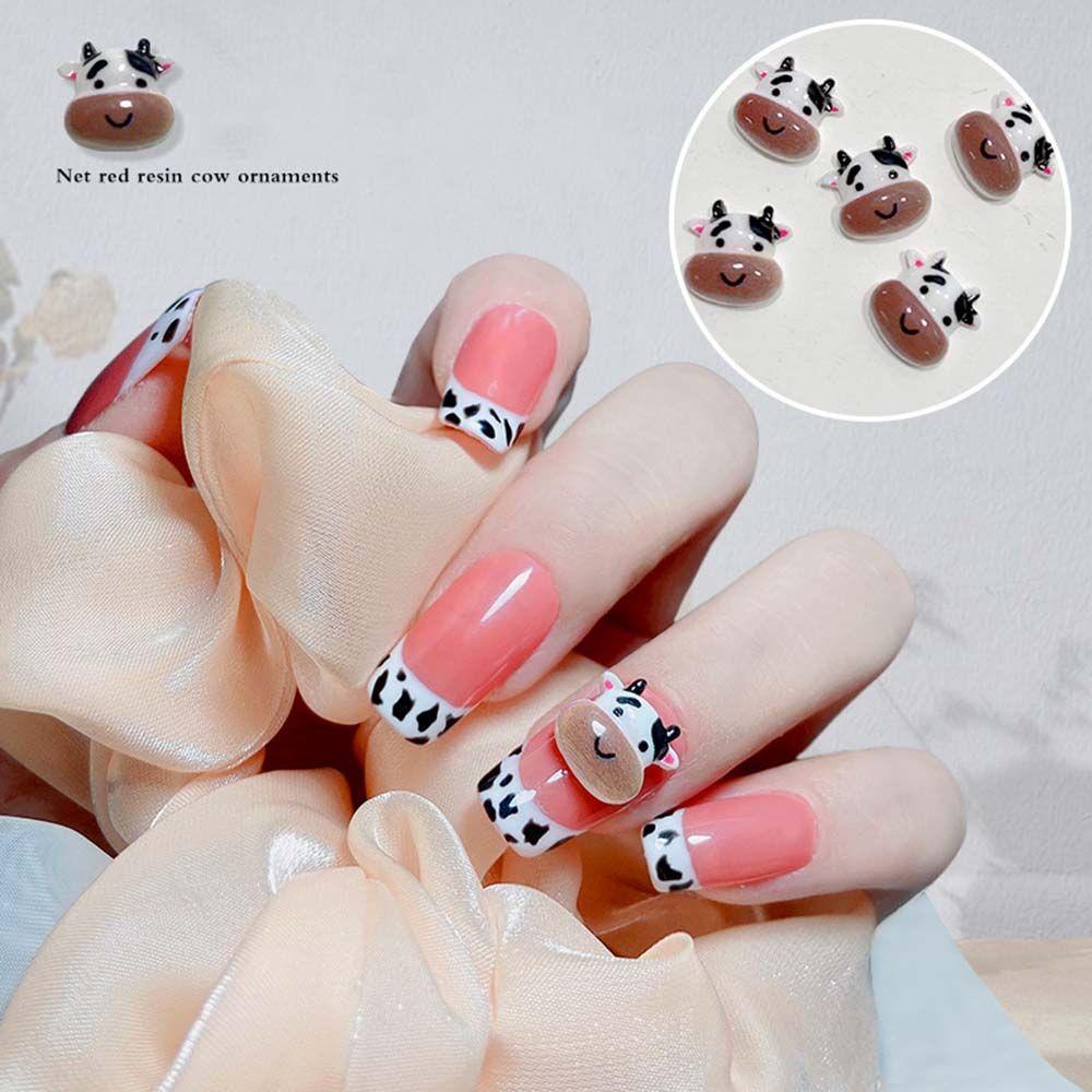 TWINKLE Phụ Kiện Trang Trí Móng Tay Hình Mèo Hoạt Hình Phong Cách Nhật Bản DIY