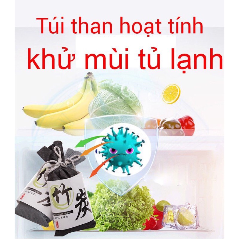 Túi than tre hoạt tính khử mùi 30g, túi than tre khử mùi ô tô, tủ lạnh