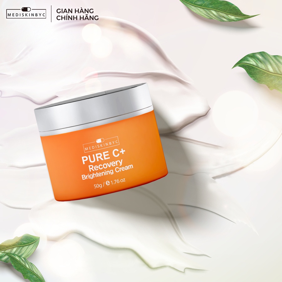 Kem dưỡng ẩm vitamin C PURE C+ Mediskinbyc cream 50g, ngăn ngừa thâm nám, tàn nhang