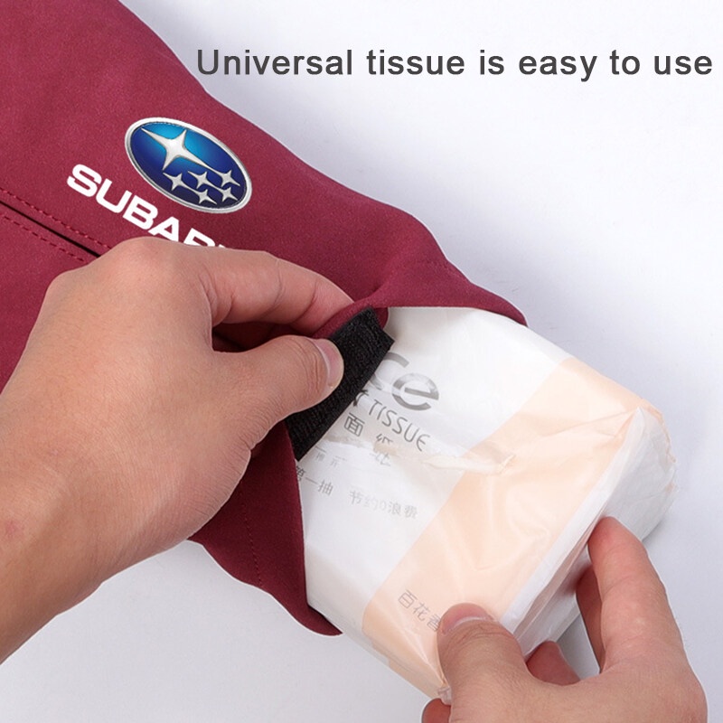 1 hộp đựng khăn giấy treo ghế ngồi xe hơi Subaru Forester XV Outback Impreza Legacy STI WRX BRZ Tribeca