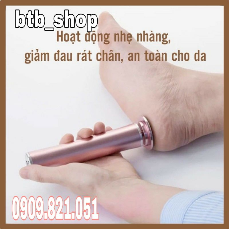 Máy Chà Gót Chân, Tẩy tế bào chết cho Tiệm Nail, Cá Nhân tại nhà kèm - Tặng kèm 60 miêng chà