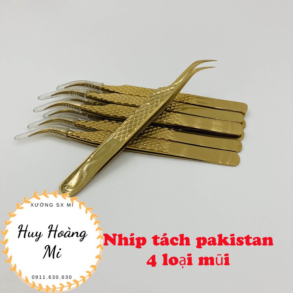 Nhíp tách mi vàng pakistan  - dụng cụ nối mi_Huyhoangmi