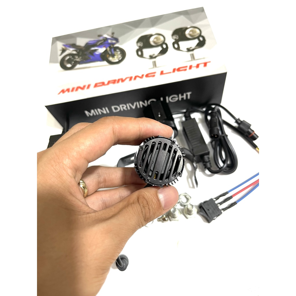 Đèn Trợ Sáng Mini Bi Cầu 2 Mầu Cos Vàng Pha Trắng Loại 1 Bảo Hành 1 Năm