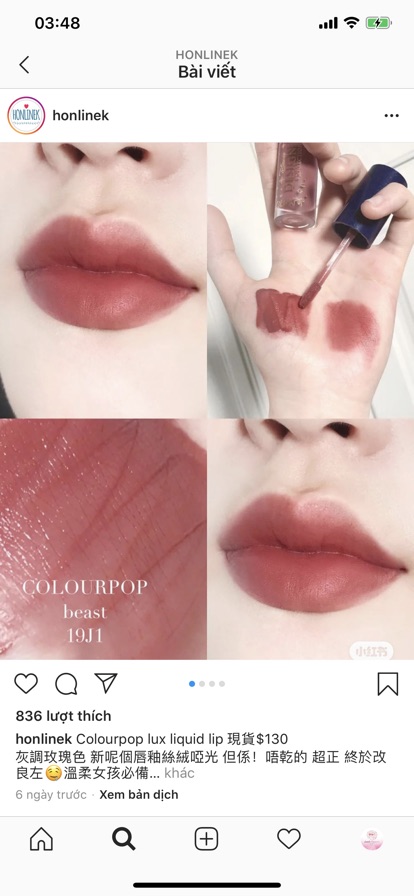 SON KEM COLOURPOP LUX LIQUID DISNEY COLLECTION