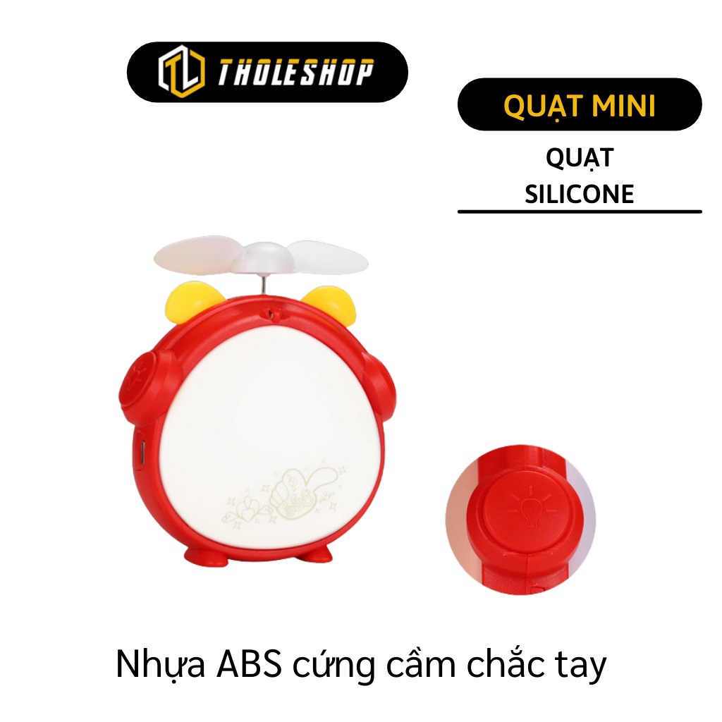 [SGD] Quạt Mini Để Bàn - Quạt Mini Hình Thú Dễ Thương, Không Gây Ồn, Có Đèn Ngủ Sạc USB 7358