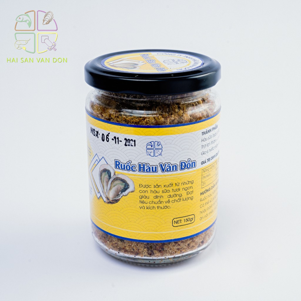 Ruốc Hàu Vân Đồn 150gr ĐẬM ĐÀ HƯƠNG VỊ BIỂN Làm Từ Hàu Sữa Tươi Ngon, Mềm, Thơm Không Chất Phụ Gia