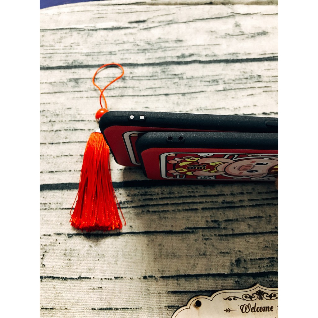 [Freeship toàn quốc từ 50k] ỐP LƯNG TẾT OPPO F9 ỐP DẺO HÌNH CHÚ HEO KÈM LỤC LẠC