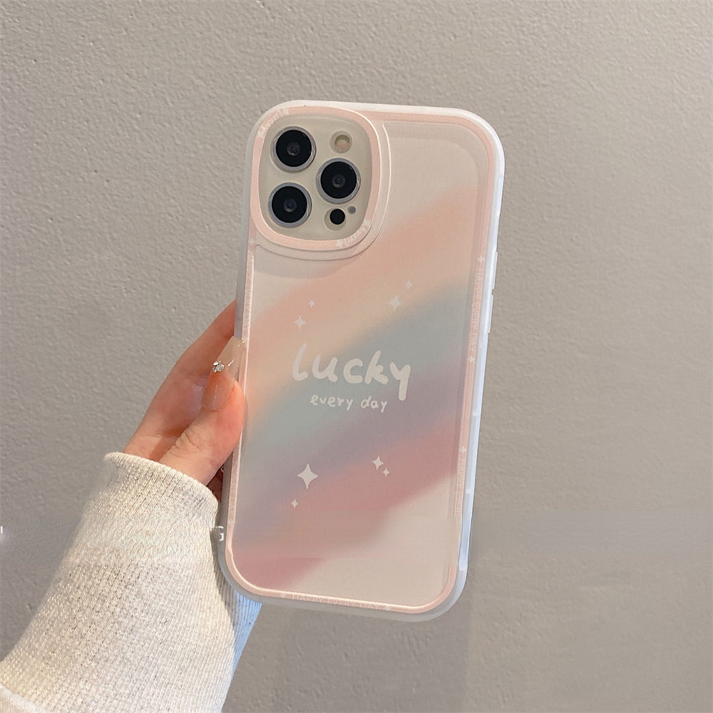 Ốp Điện Thoại Có Giá Đỡ Hình Kẹo Mút Màu Cầu Vồng Cho iPhone 12 13 11 Pro Max X Xs Max Xr