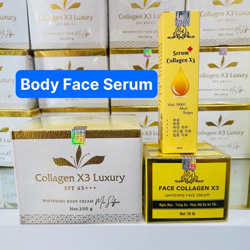 Combo Body + Face + Serum X3 Đông Anh Chính Hãng CTy