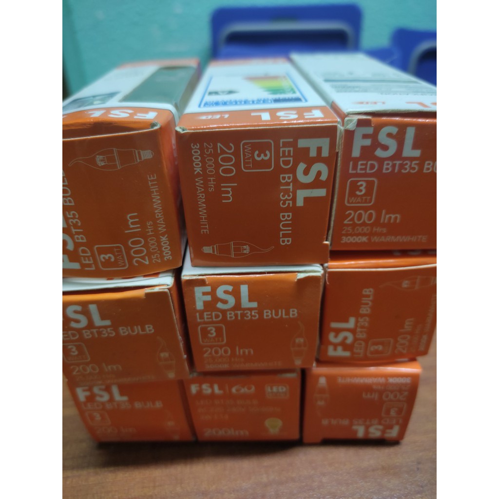 Bóng đèn led bóng đèn nến E14 BT35 3W FSL ánh sáng vàng dùng cho trang trí/hàng chính hãng