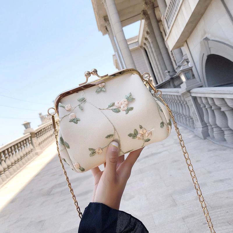 Túi đeo chéo vai HAPPY HOMLIV bằng vải thời trang sành điệu cho nữ