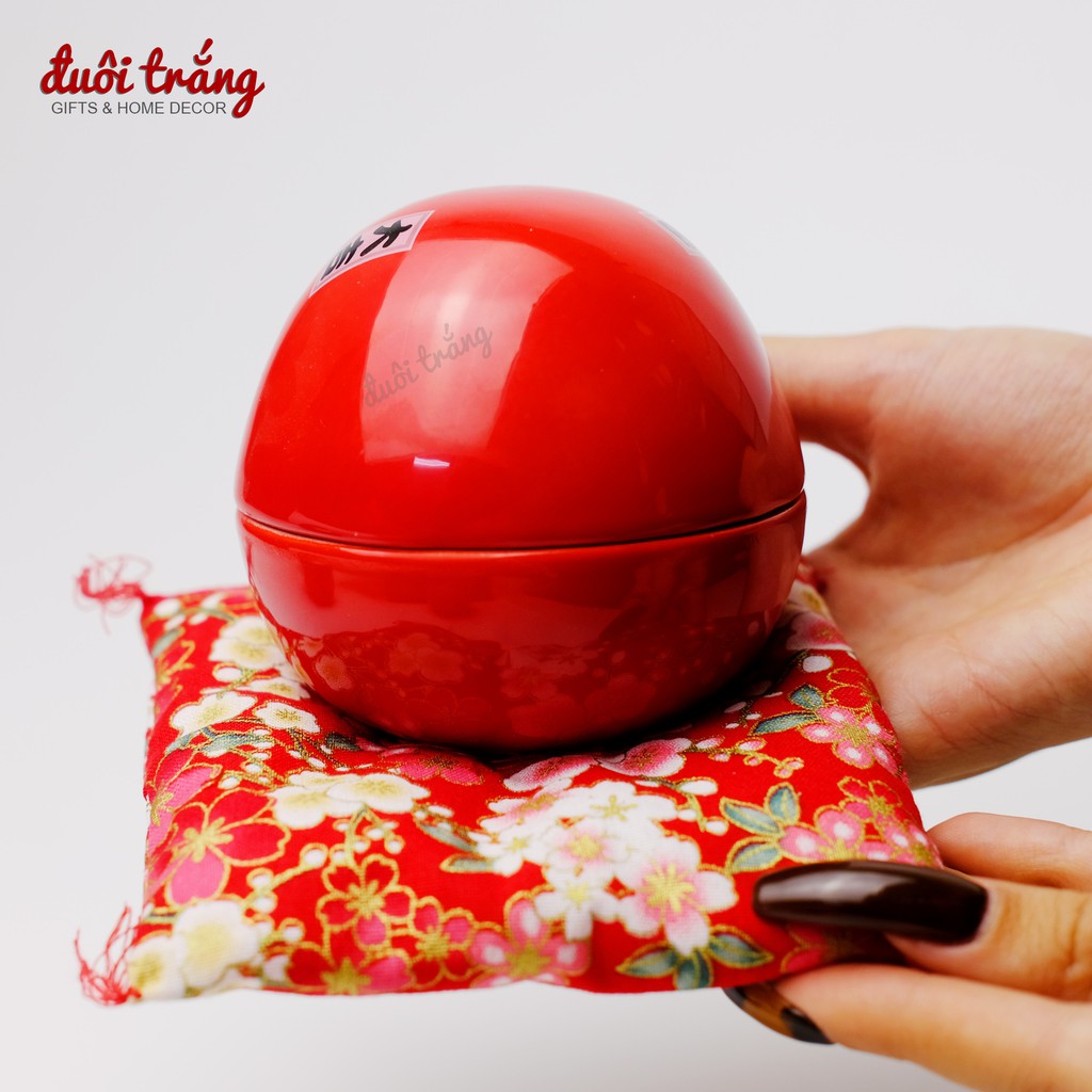 Lật đật Daruma sứ 8cm - 1 mắt (các mẫu Khai Vận, Phúc Lành, Quyết Thắng) | BigBuy360 - bigbuy360.vn