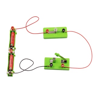 BULB CIRCUIT WITH SWITCH, SIMPLE ELECTRIC CIRCUIT FOR SCIENCE STEM DIY EDUCATIONAL EXPERIMENT