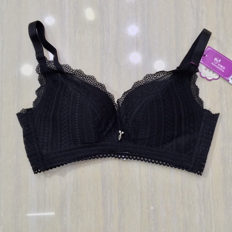 Áo ngực nâng ngực không gọng siêu đẩy tạo khe,Áo lót ren bản lưng to đệm 2CM che mỡ lưng mỡ nách hàng Cao Cấp