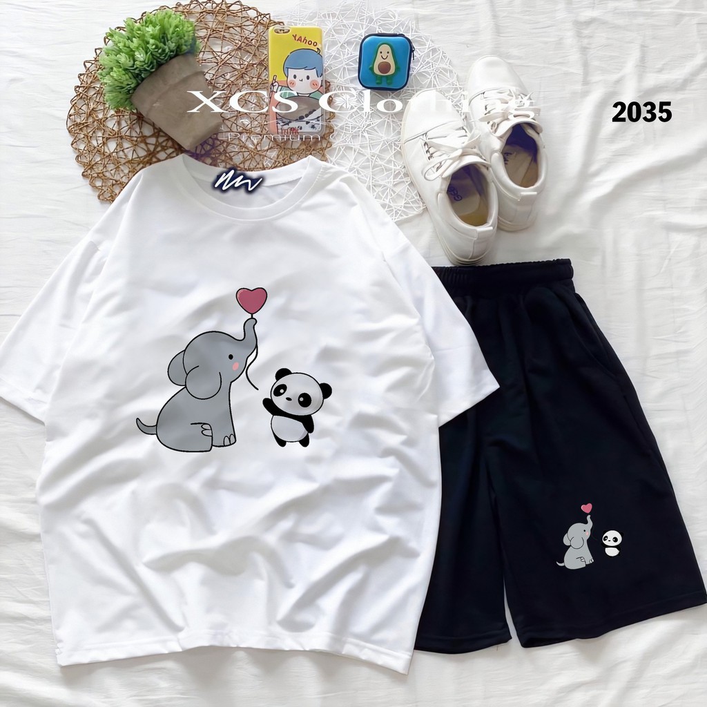 Đồ Bộ Hoạt Hình Unisex BÒ SỮA  , Set Cartoon, Freesize, Thun Cotton, Nam Nữ Đều Mặc Được Hm1986