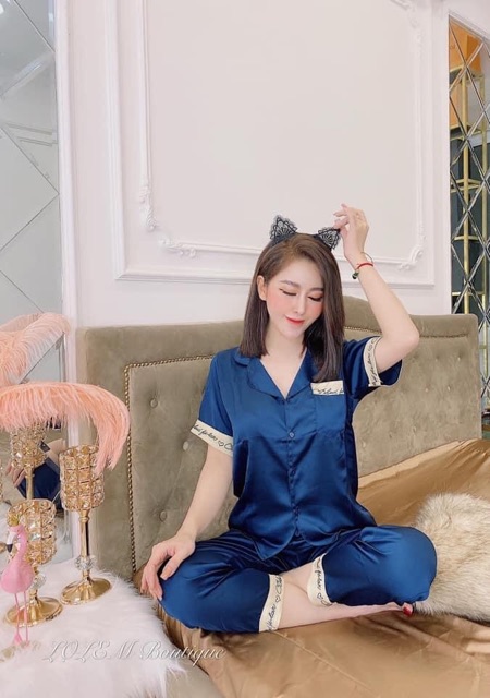 Xã Lỗ Bộ ngủ bộ mặc nhà Lụa Quần dài