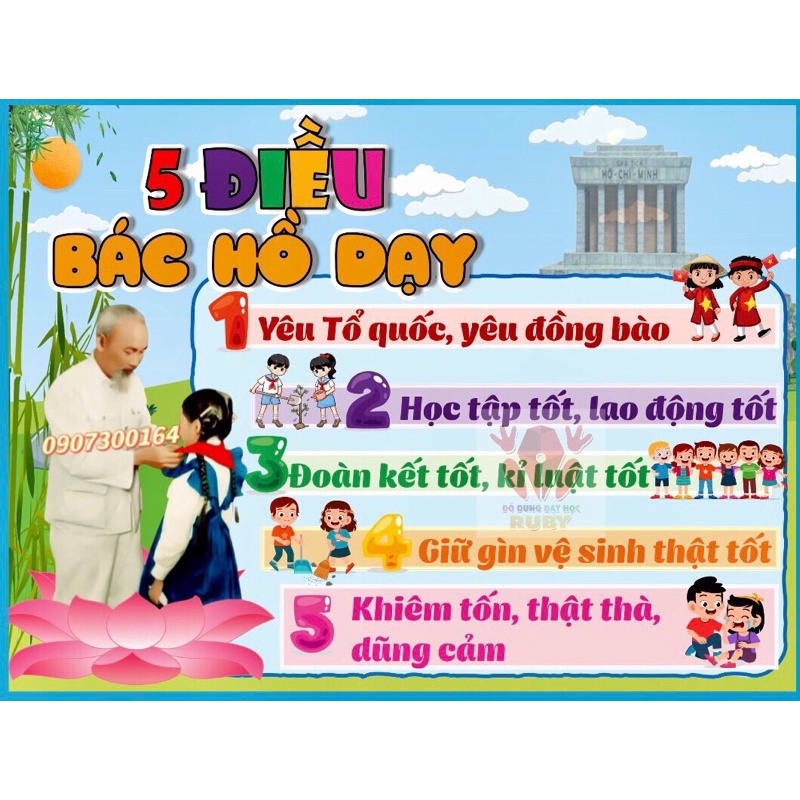 Góc trang trí về Bác - Đồ dùng dạy học Ruby