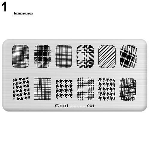 [Hàng mới về] Khuôn tạo họa tiết trang trí móng nhiều kiểu dáng kích thước 6x12cm