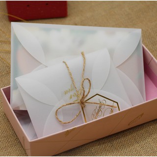 Phong bì thư trắng mờ phong cách tinh tế đựng thẻ quà tặng thiệp thư  sang trọng
