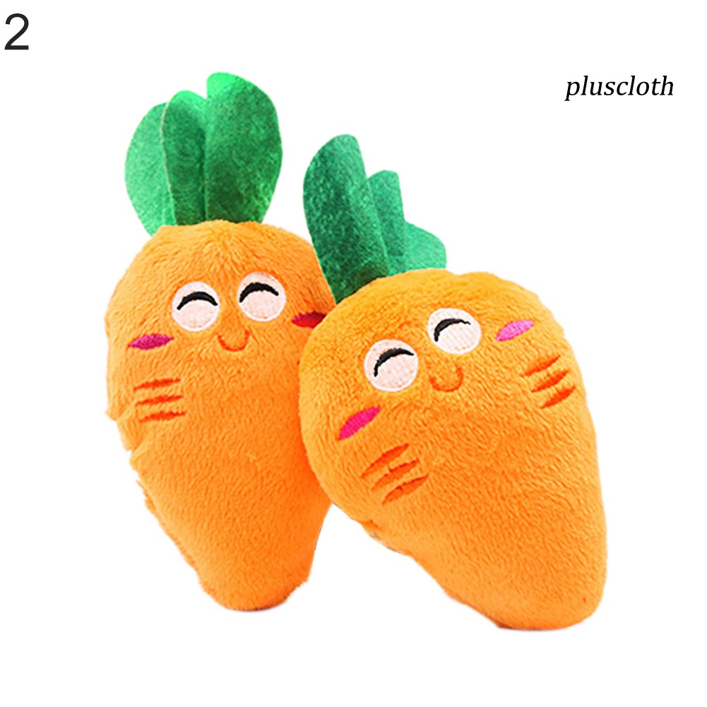 Đồ Chơi Nhồi Bông Hình Dưa Hấu / Cà Rốt Cho Thú Cưng