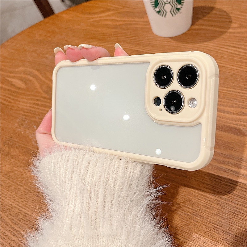 Ốp Điện Thoại Màu Kẹo Trong Suốt Chống Sốc Cho iPhone 13 12 11 Pro MAX XS MAX