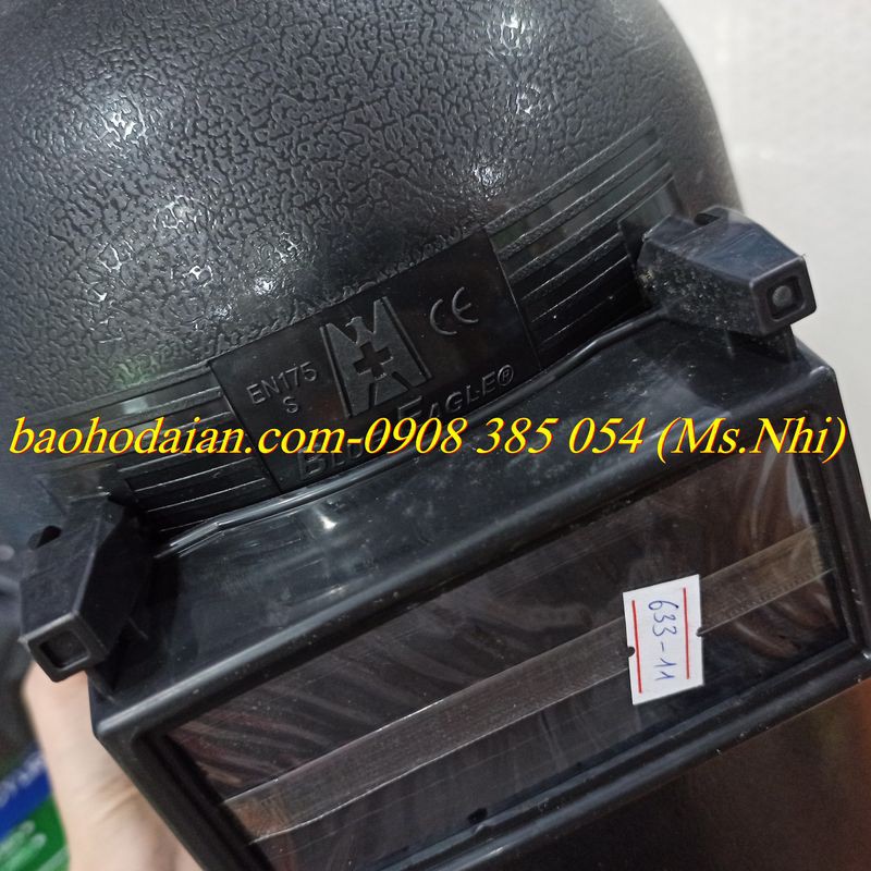 Mặt nạ Hàn đội đầu 2 lớp kính Model 633P-  Hàng thật, có sẵn
