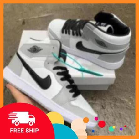 Giầy Jordan 1 xám trắng cao cổ hàng đẹp gía rẻ fullbox | BigBuy360 - bigbuy360.vn