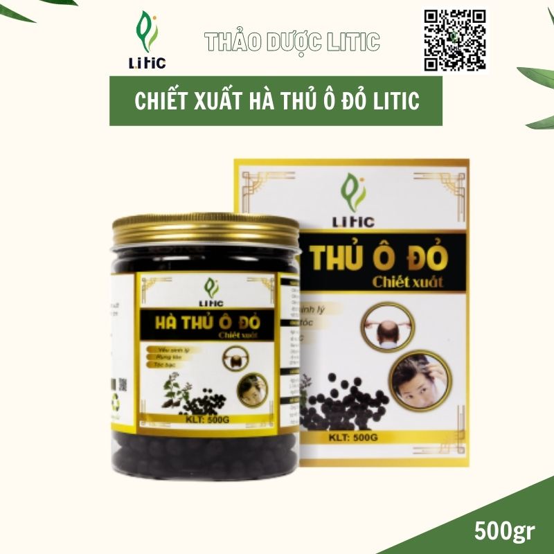 Viên hà thủ ô mật ong rừng kích mọc tóc bổ máu đẹp da yếu sinh lý cải thiện tóc bạc sớm LITIC LVHTO