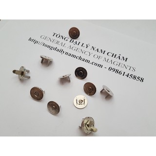 Nam châm khuy làm sổ da D14mm- 50 cái