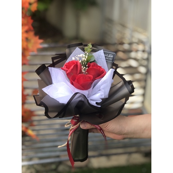 Hoa sáp thơm 3 bông vĩnh cửu NT12721