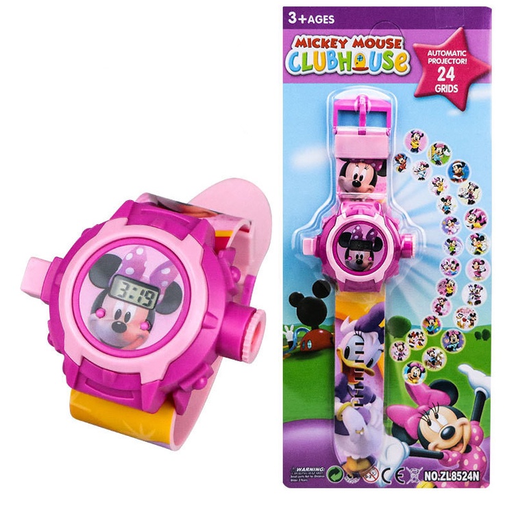 Đồng Hồ Điện Tử Hình Nhân Vật Người Nhện Phim Frozen 24 Mẫu Cho Bé