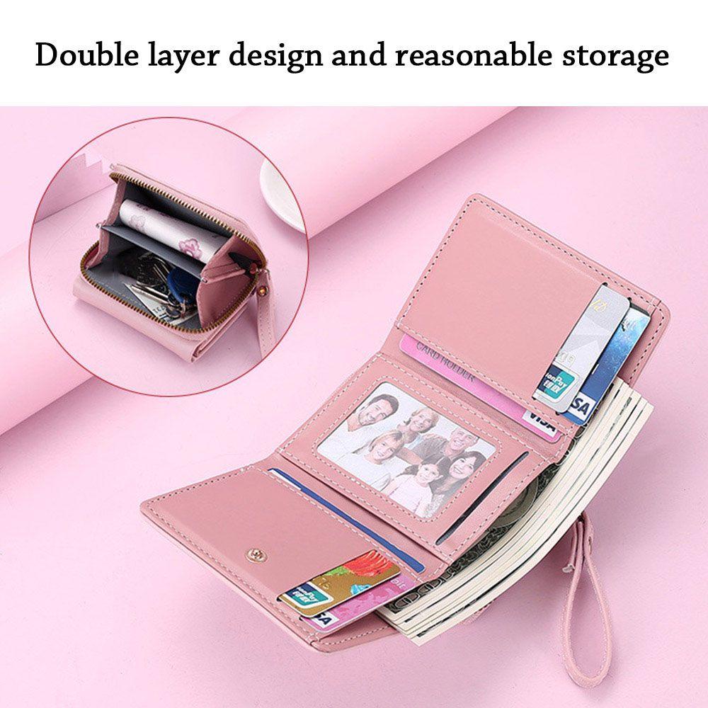 UUMIR Ví Da PU Dáng Ngắn Đựng Tiền Xu Hợp Thời Trang