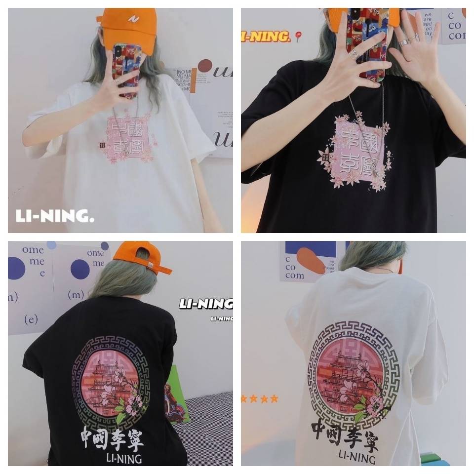 áo áo thun Ái Phông ng TAY Cotton Thuần Chú Cho Nam và Nữ Áo Áo Phù Tiên Tiên Trang Thường Thượng Thường Thượng Thườ