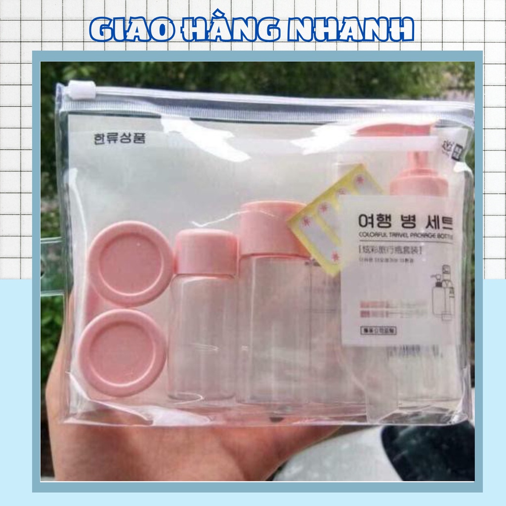 Bộ Chiết Mỹ Phẩm Du Lịch 7 Món ( Hàng Loại 1 ) Nhỏ Gọn, Tiện Ích 88143 Shop Giao Hàng Nhanh