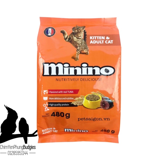 THỨC ĂN MÈO CAO CẤP MININO (gói 480g)