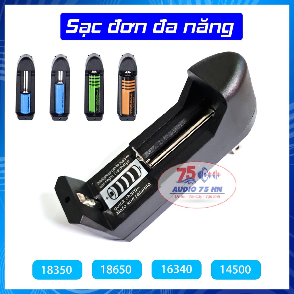 Đế Sạc pin 3.7V, Sạc Pin 4.2V siêu nhanh - Đế Sạc Pin 18650, 18350, 18500, 14650,16650, 6340,14500, 10440