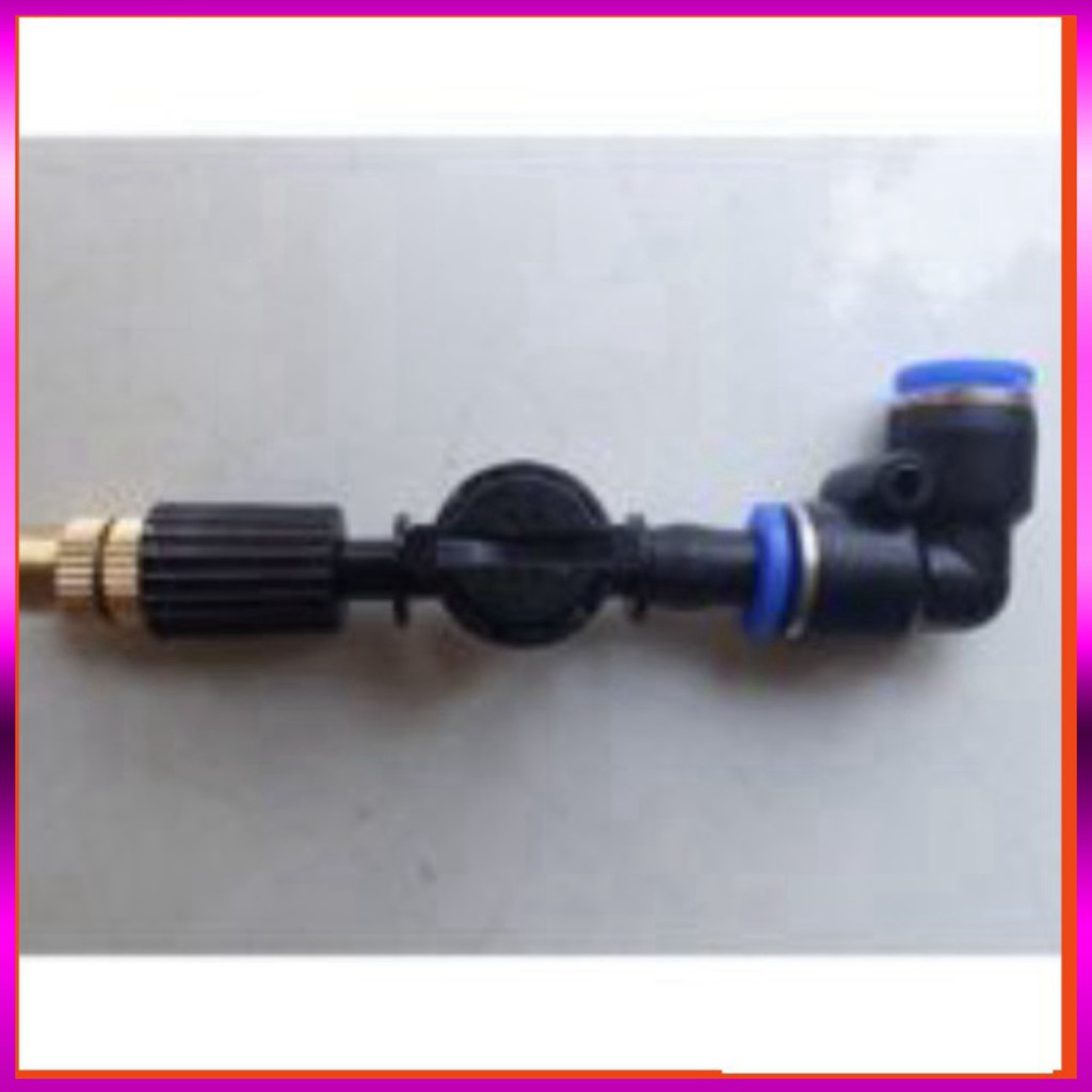 [GIÁ TỐT] 3 Béc phun sương 1 tia đồng,kèm chống nhỏ giọt và nối nhanh chữ Tê 8mm dùng tưới cây, tưới lan