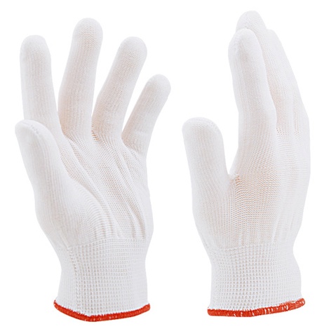 Găng tay bảo hộ lao động sợi poly 50g ôm sát, chống trượt, chống giãn, thao tác linh hoạt